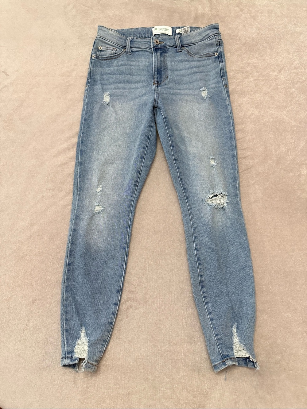 REgeneration by Celebrity Pink Meadow Juniors Denim Mid-Rise Ankle Skinny Jeans